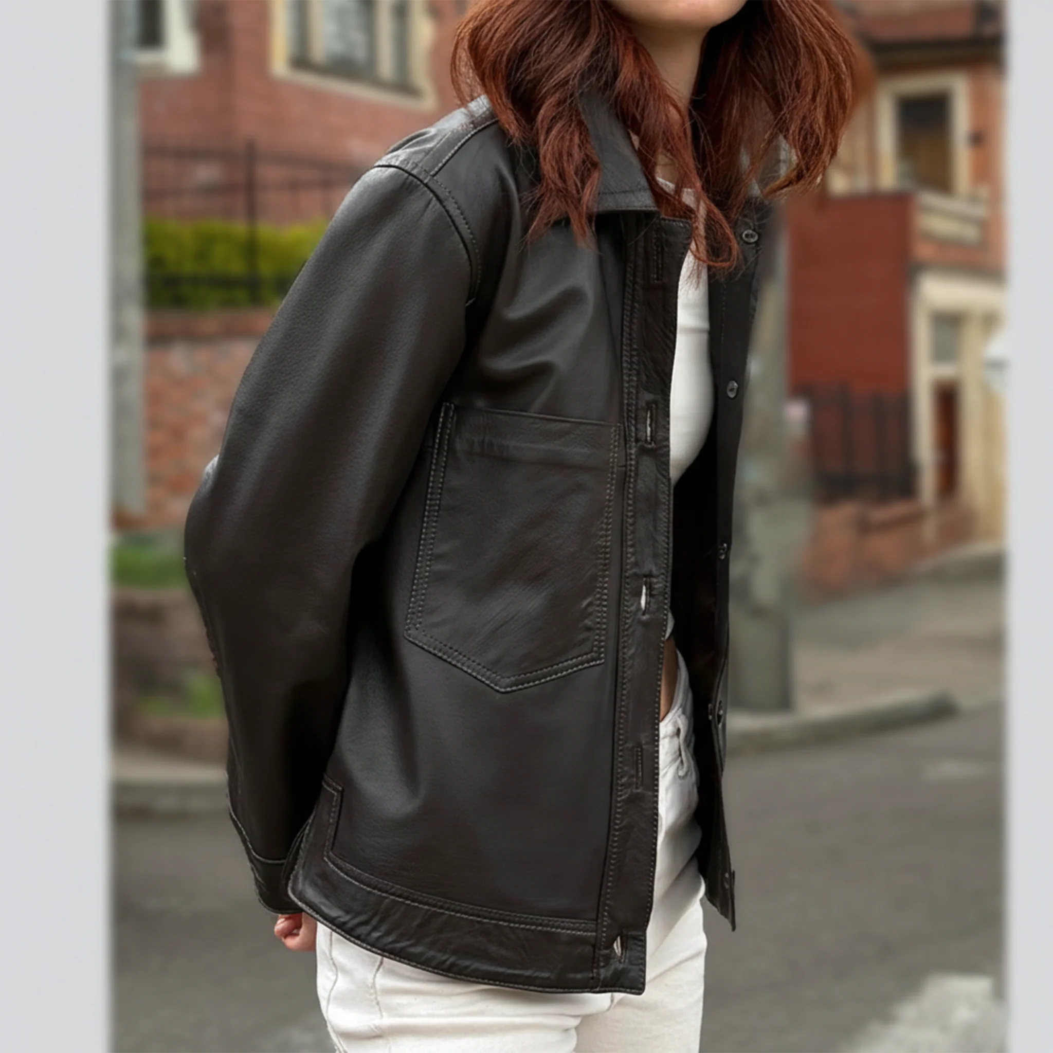 CHAQUETA MUJER EFFORTLESS URBAN CUERO | MARÓC 1986 - Image 4