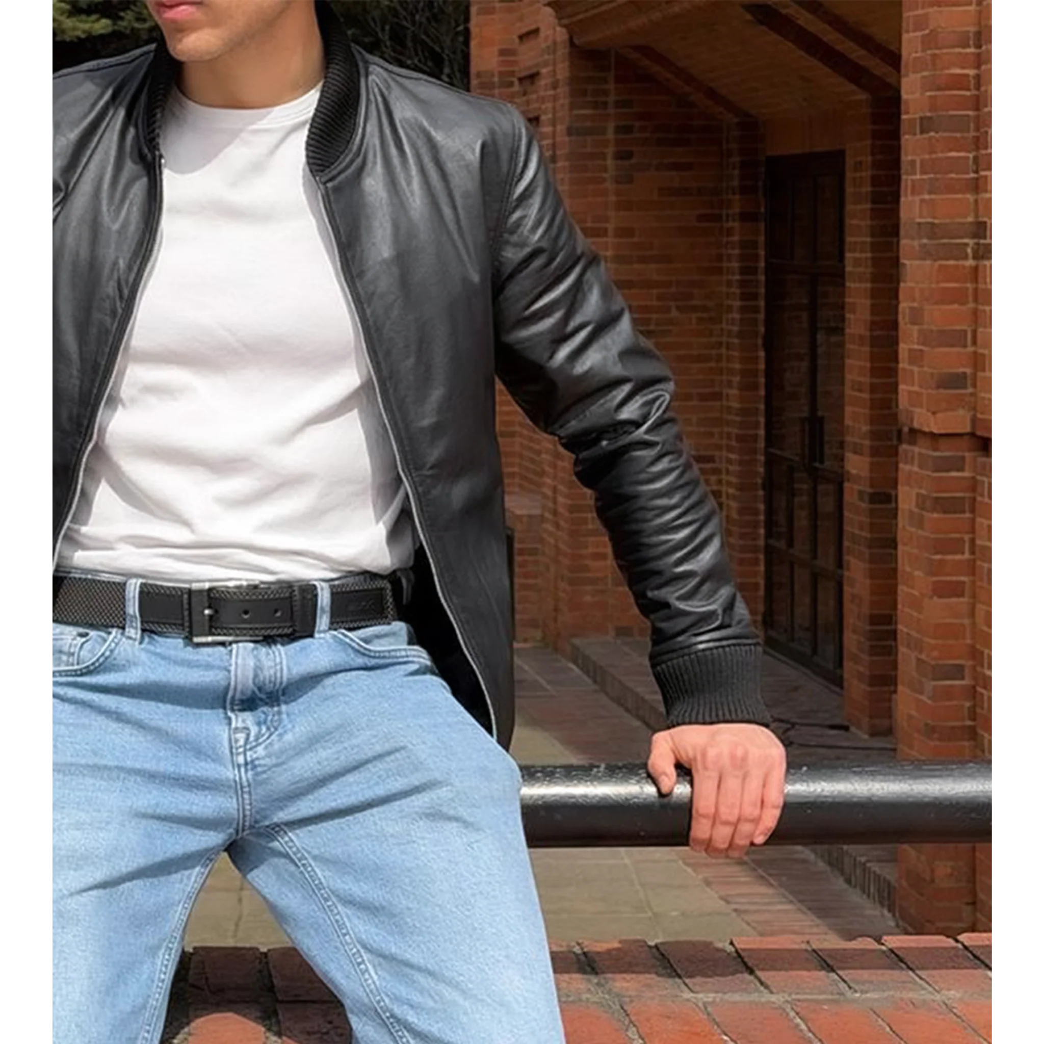CHAQUETA HOMBRE BOMBER SLIM FIT CUERO | MARÓC 1986 - Image 5