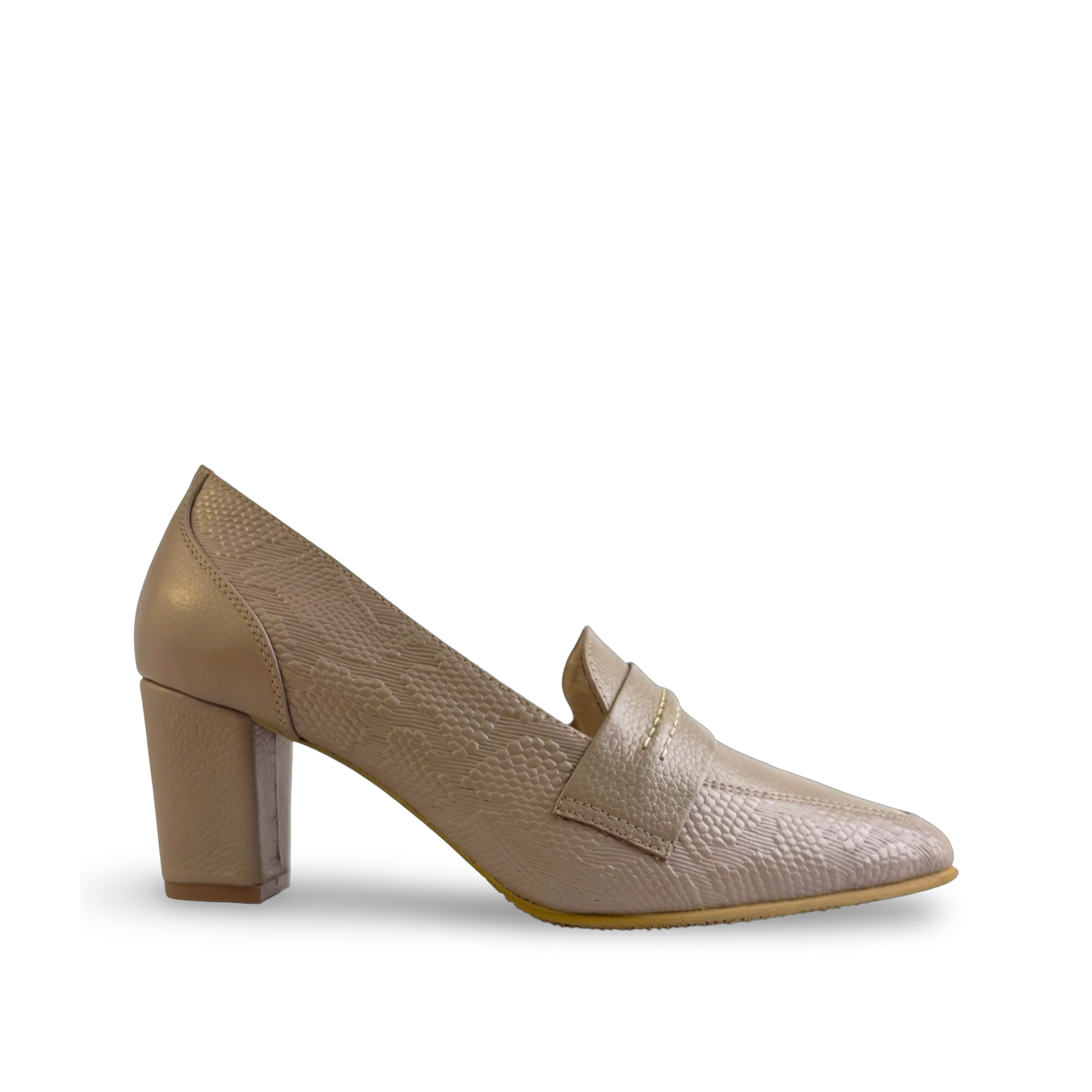 TACÓN MUJER TIPO MOCASÍN CUERO | MARÓC 1986